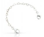 Sterling Silver Heart Chain Bracelet Only